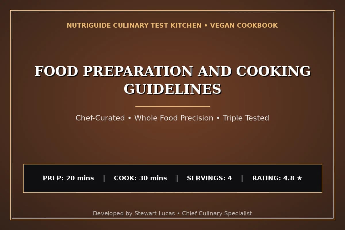 Food Preparation And Cooking Guidelines