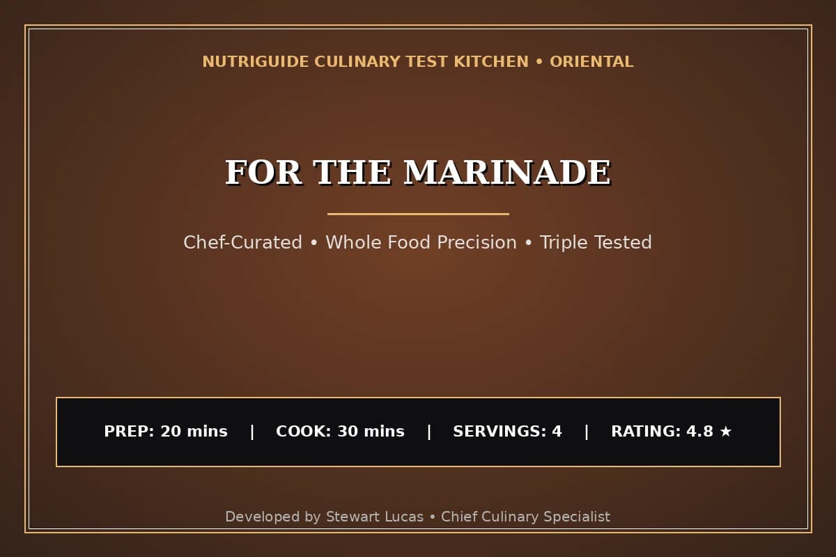 For The Marinade
