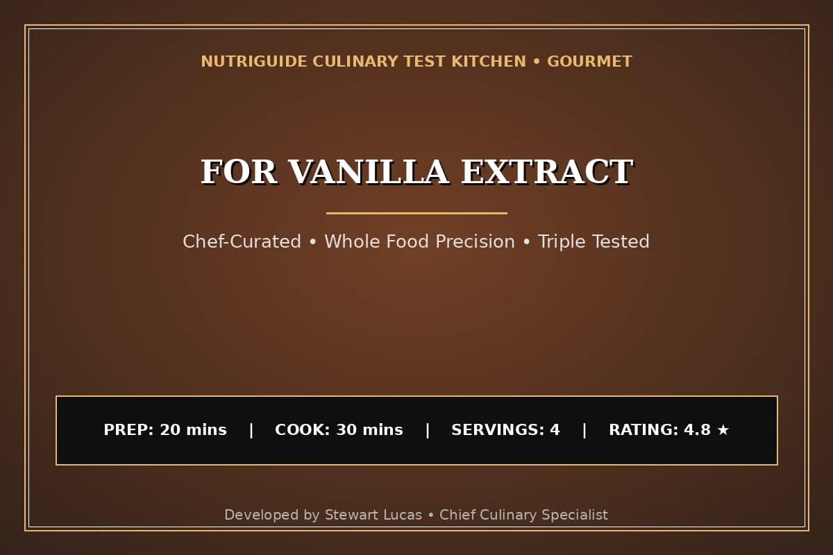For Vanilla Extract
