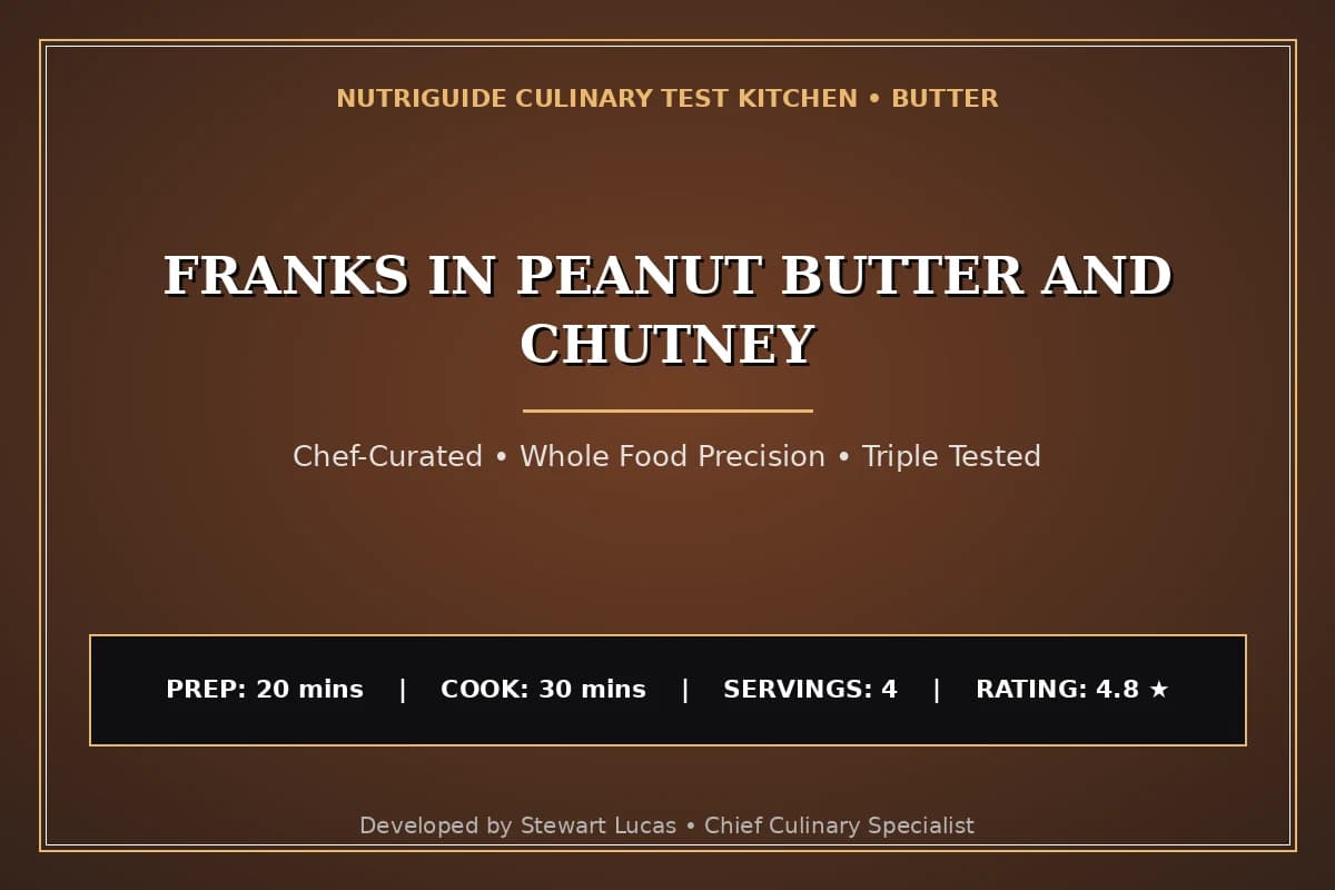 Franks In Peanut Butter And Chutney