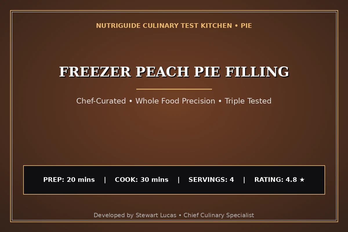 Freezer Peach Pie Filling