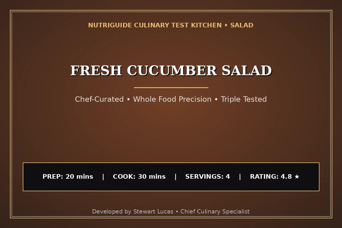 Fresh Cucumber Salad