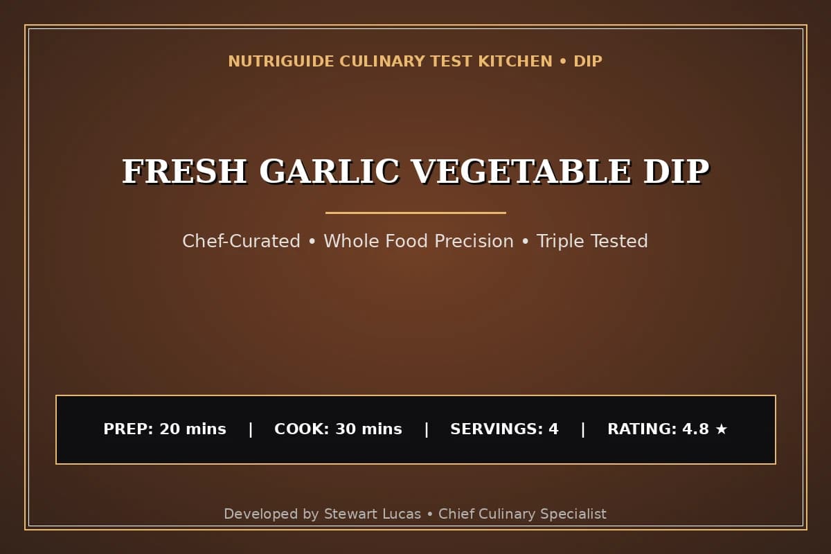 Fresh Garlic Vegetable Dip