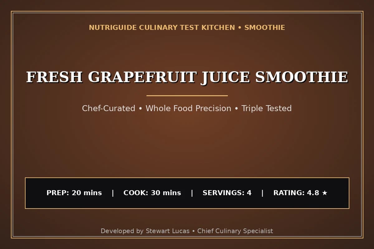 Fresh Grapefruit Juice Smoothie