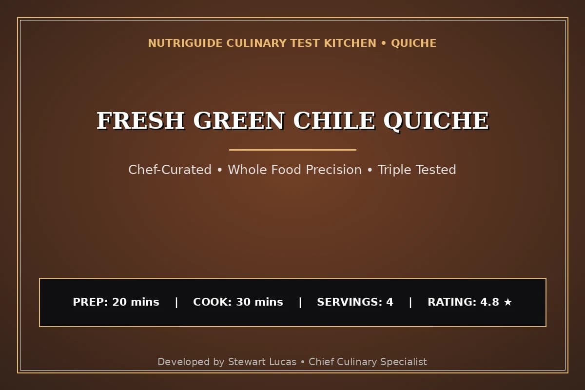 Fresh Green Chile Quiche