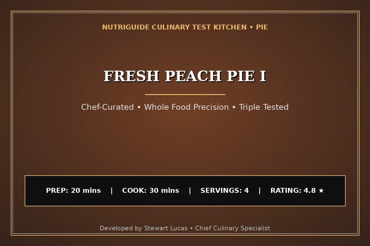 Fresh Peach Pie I