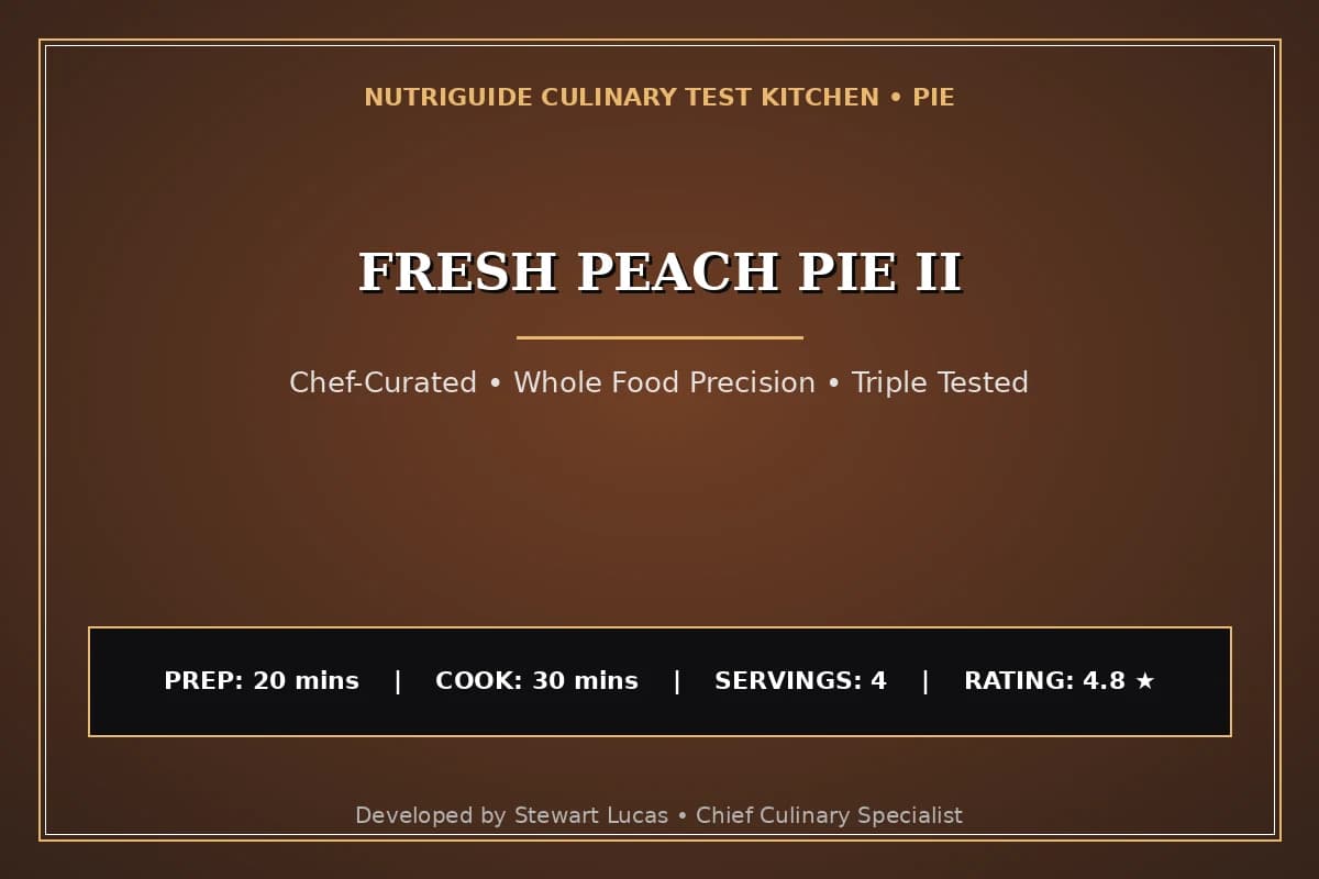 Fresh Peach Pie Ii