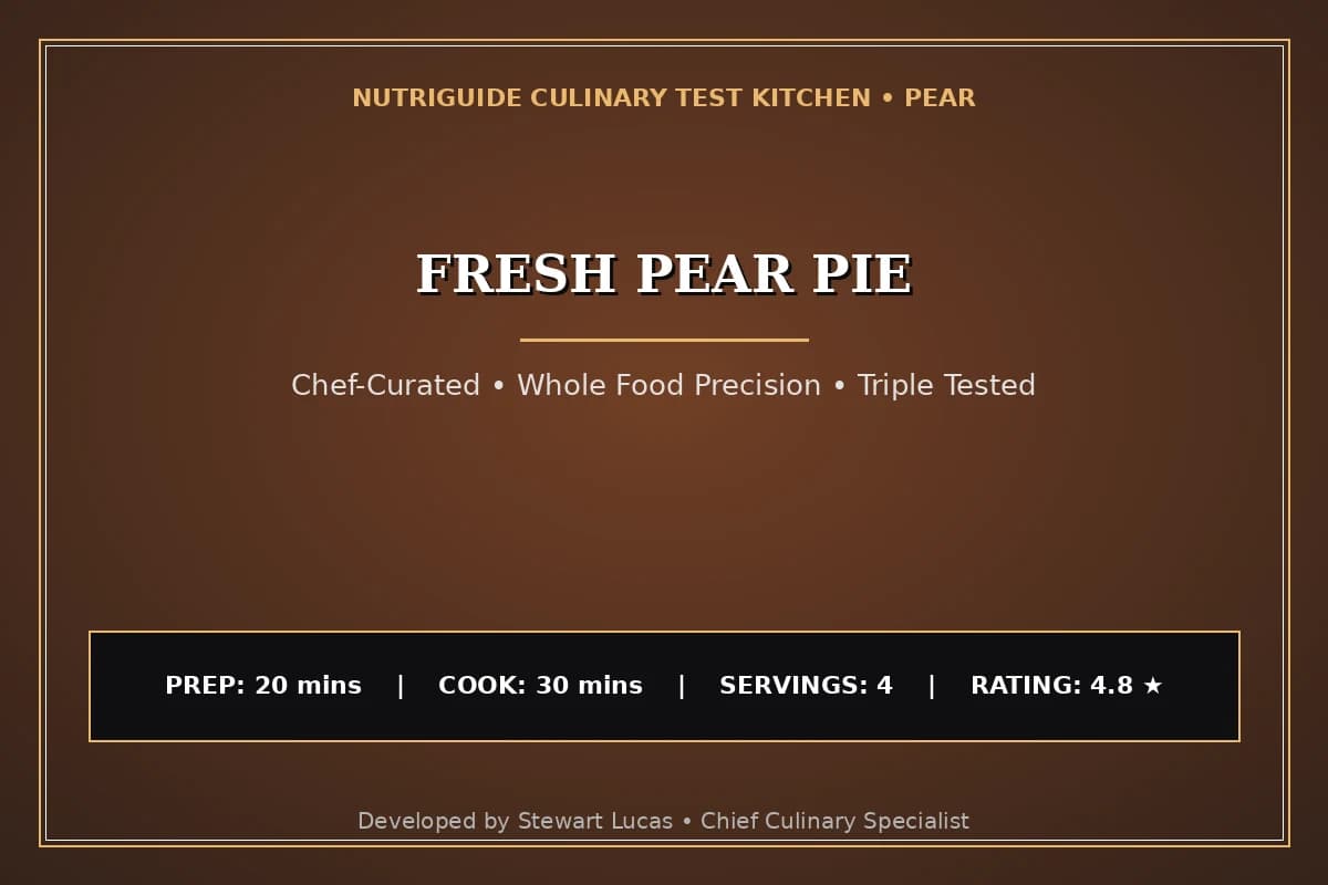 Fresh Pear Pie