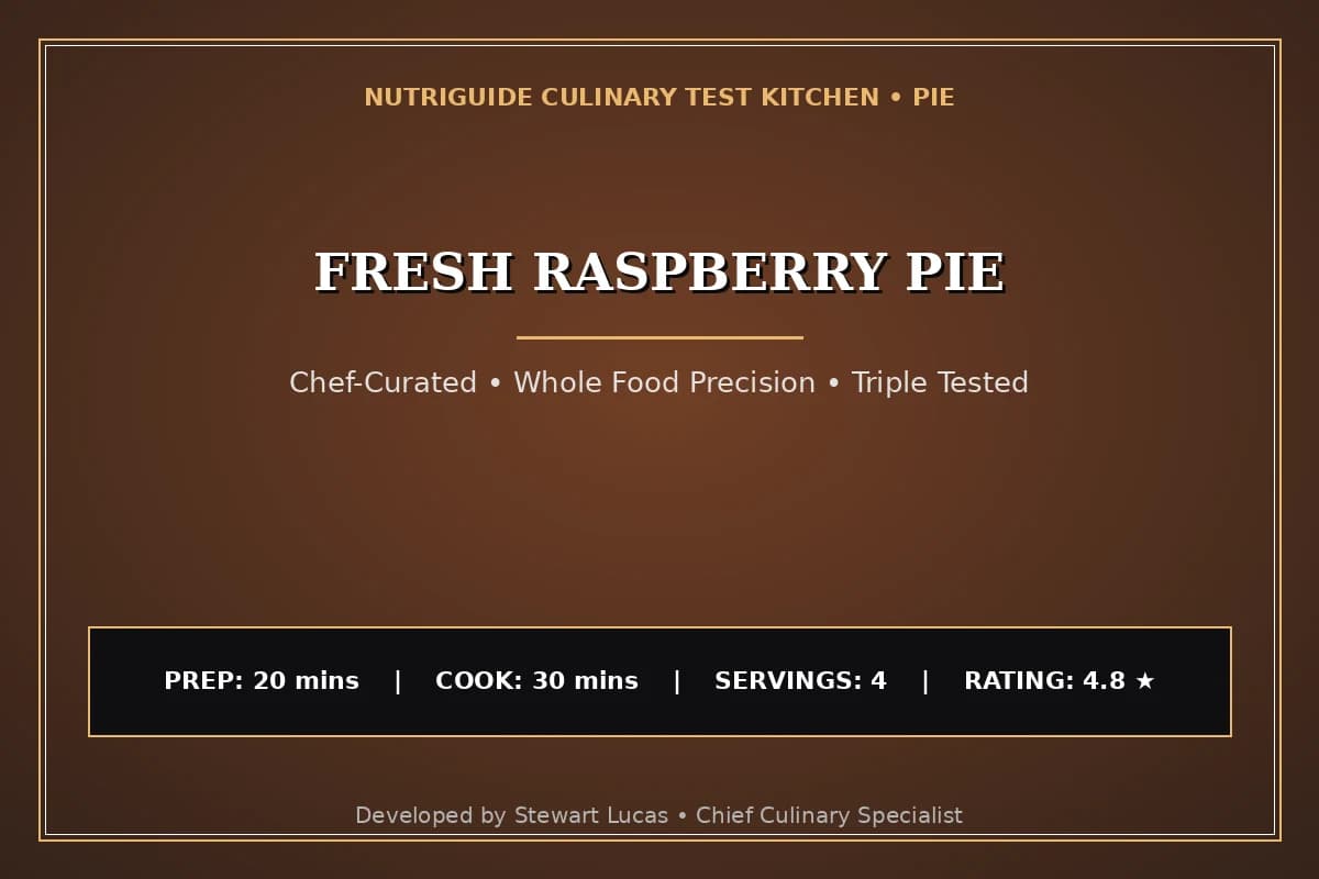 Fresh Raspberry Pie