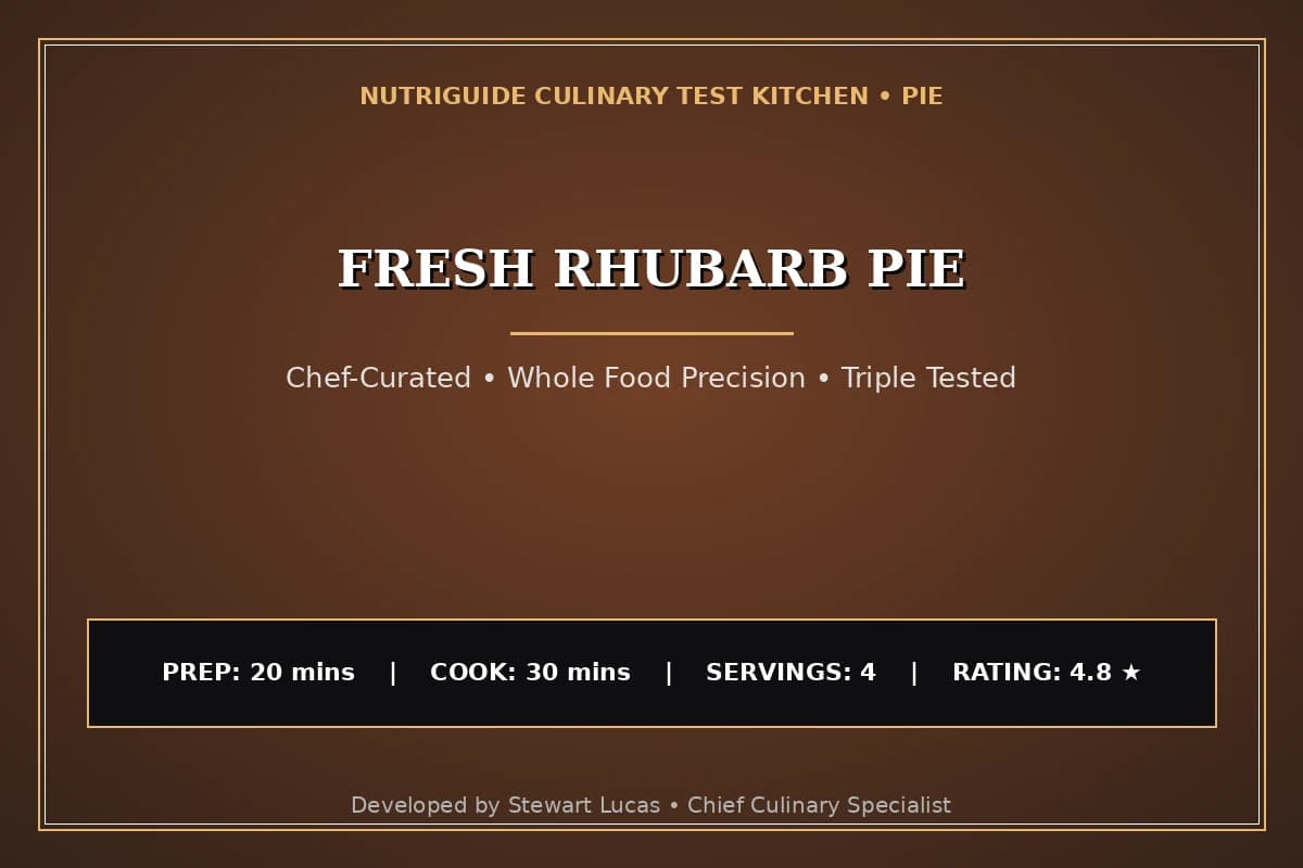 Fresh Rhubarb Pie
