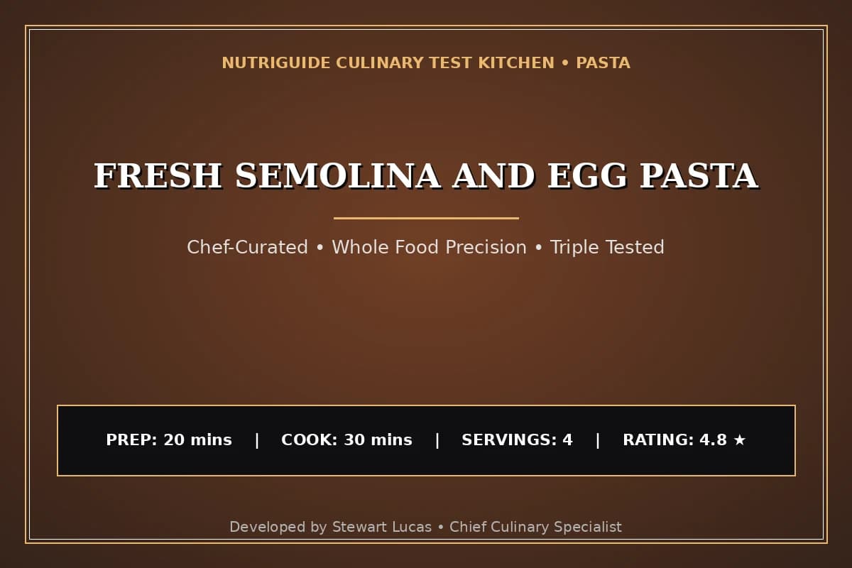 Fresh Semolina And Egg Pasta