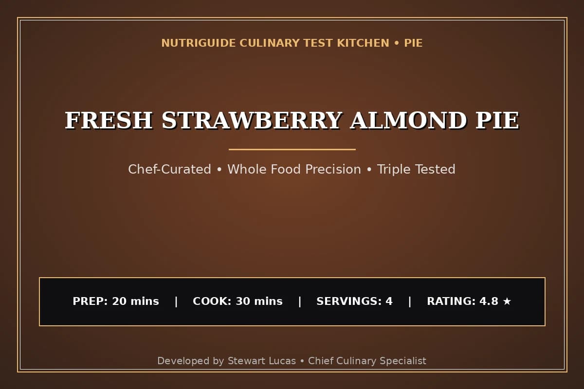 Fresh Strawberry Almond Pie