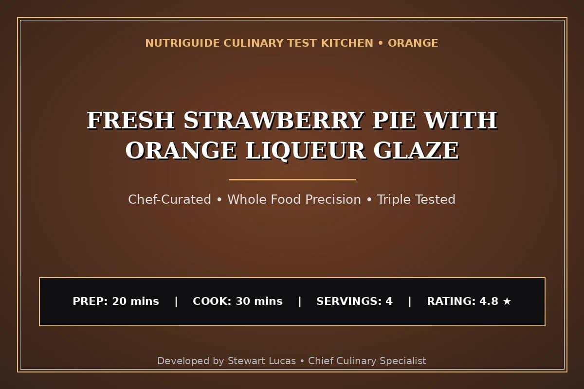 Fresh Strawberry Pie With Orange Liqueur Glaze