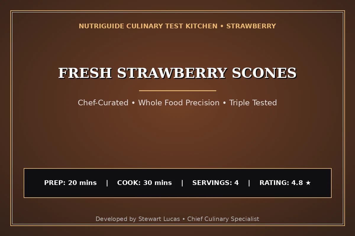 Fresh Strawberry Scones