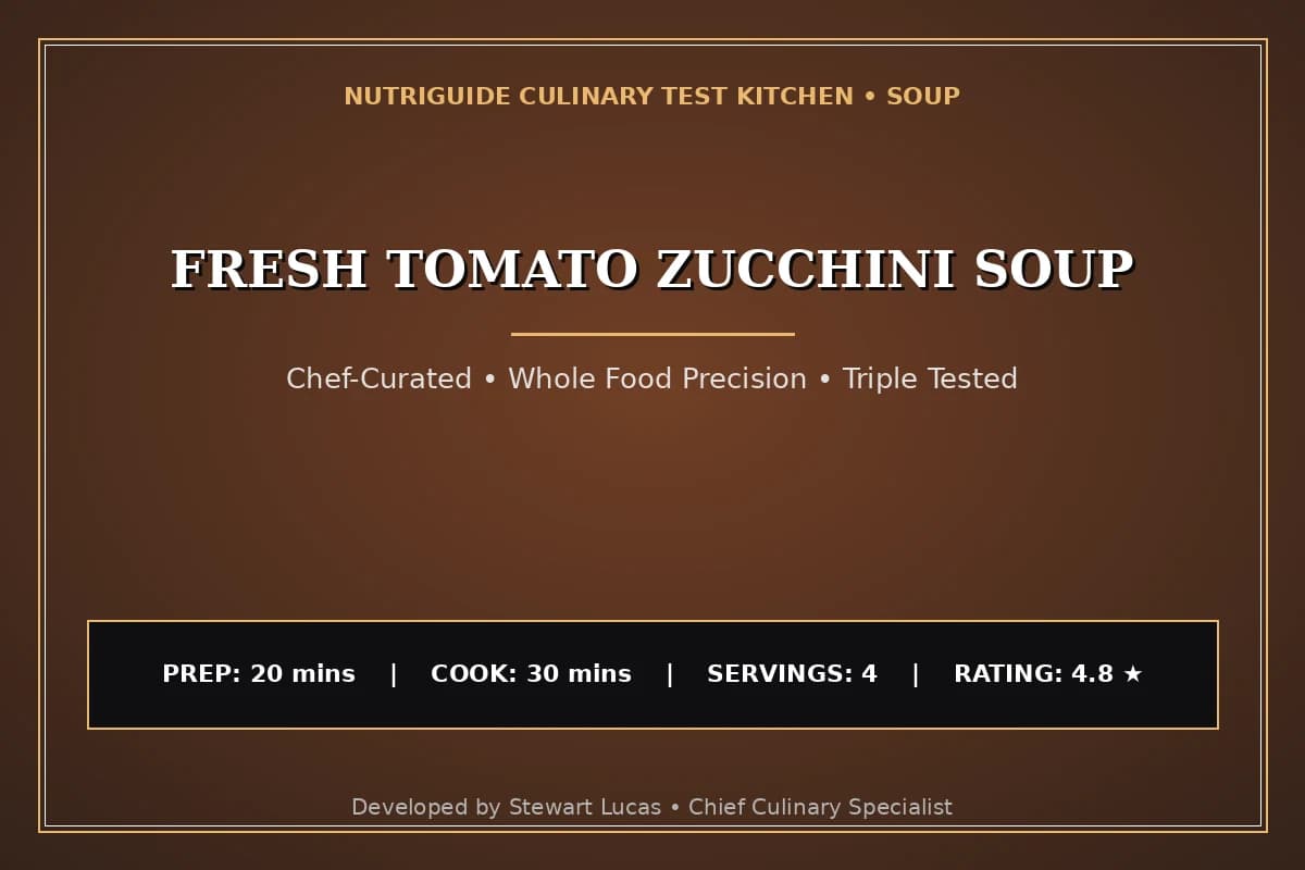 Fresh Tomato Zucchini Soup