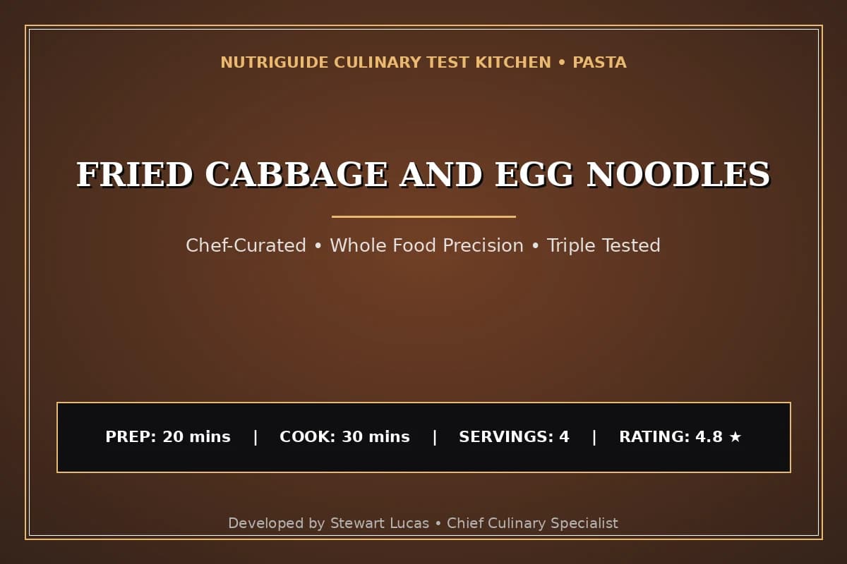 Fried Cabbage And Egg Noodles