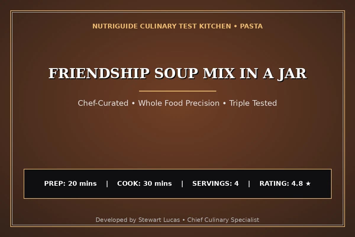Friendship Soup Mix In A Jar