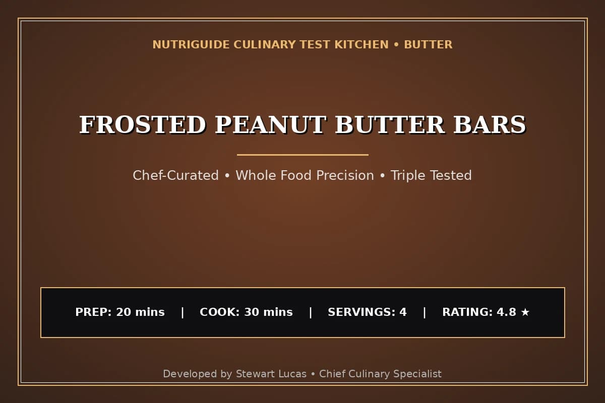 Frosted Peanut Butter Bars