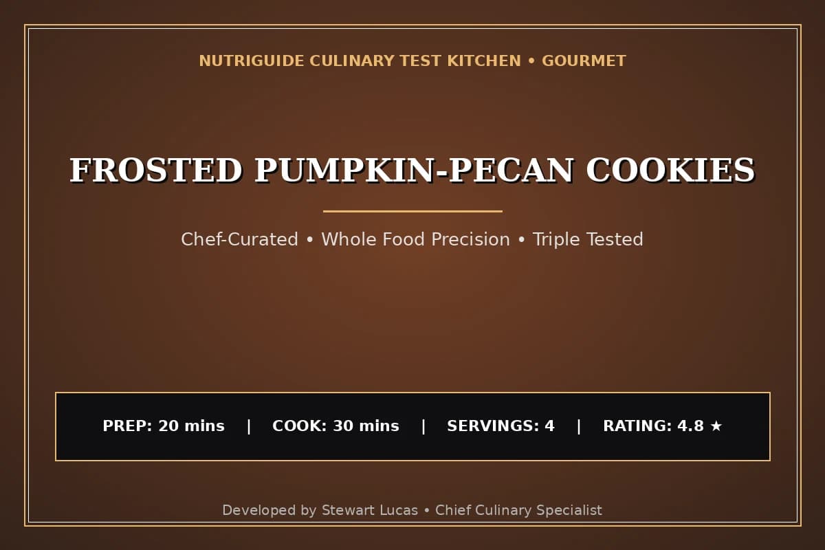 Frosted Pumpkin-Pecan Cookies