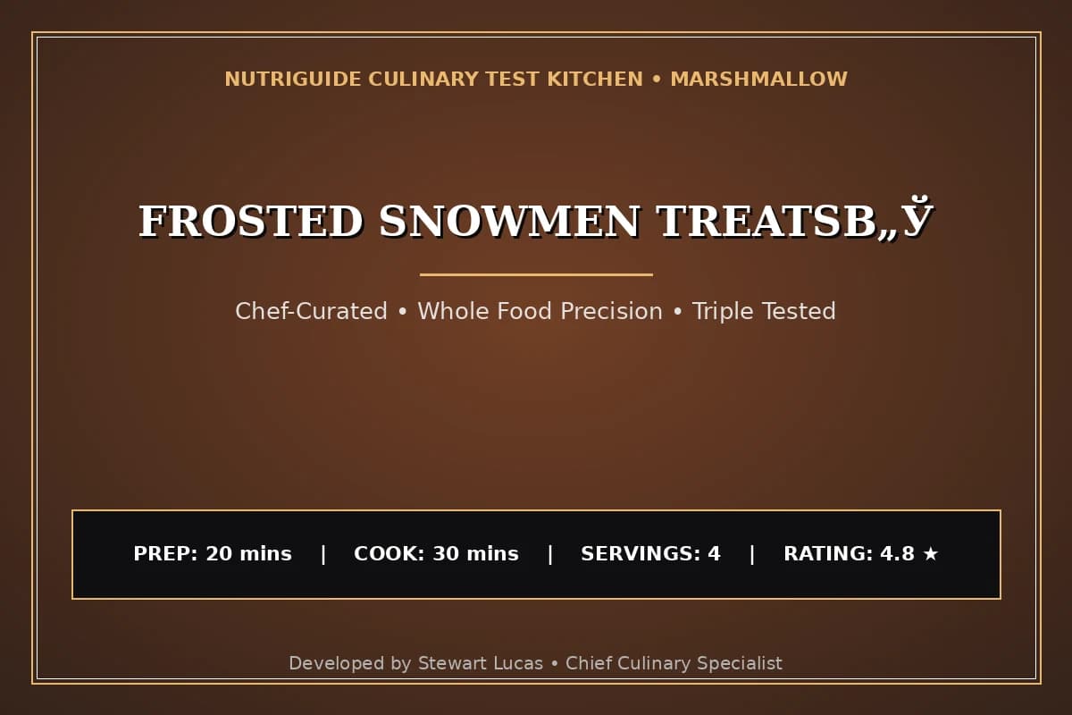 Frosted Snowmen Treatsв„Ў