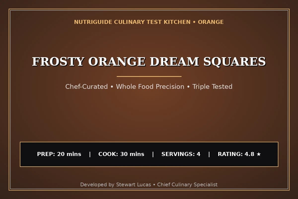 Frosty Orange Dream Squares