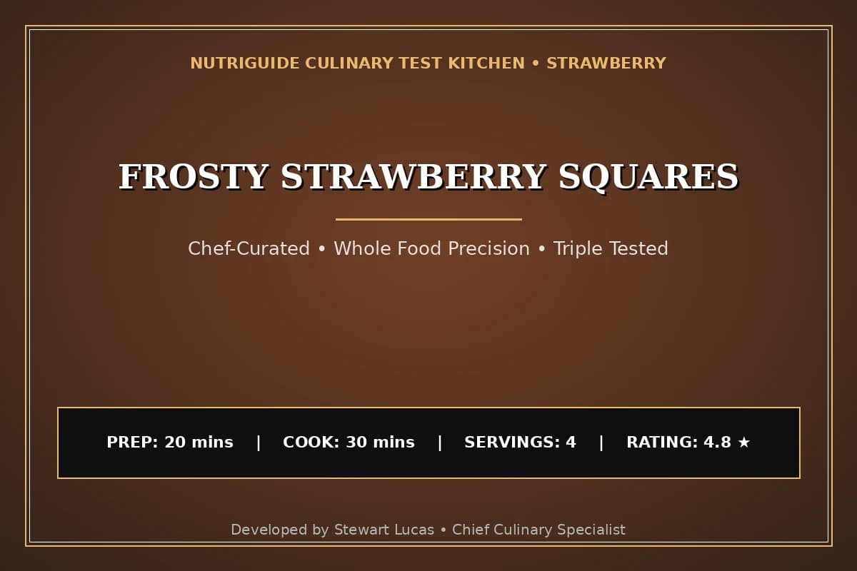 Frosty Strawberry Squares