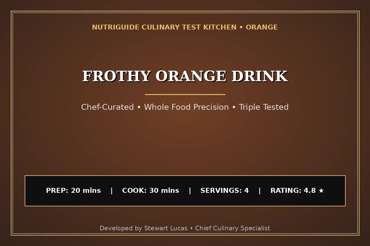Frothy Orange Drink