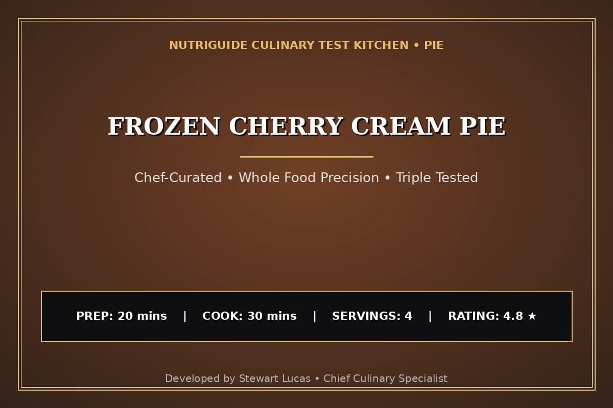 Frozen Cherry Cream Pie