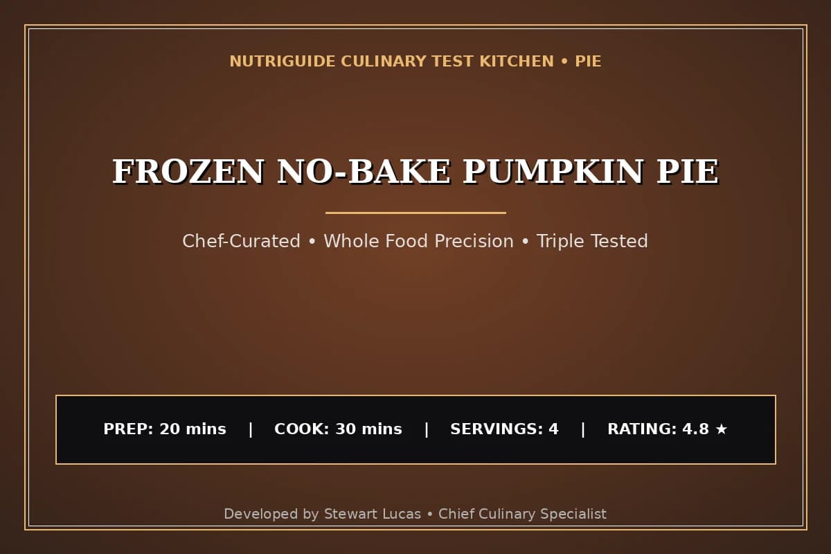 Frozen No-Bake Pumpkin Pie