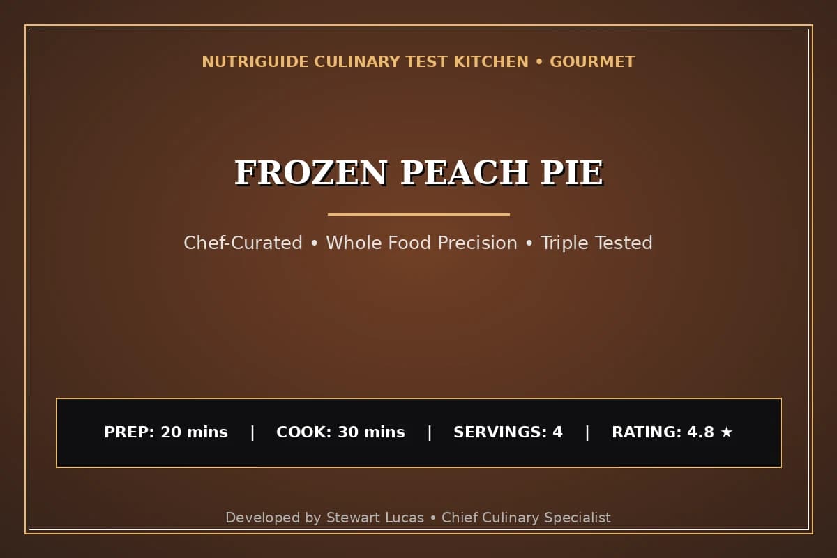 Frozen Peach Pie