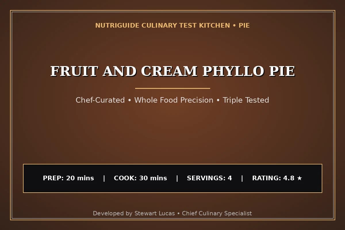 Fruit And Cream Phyllo Pie