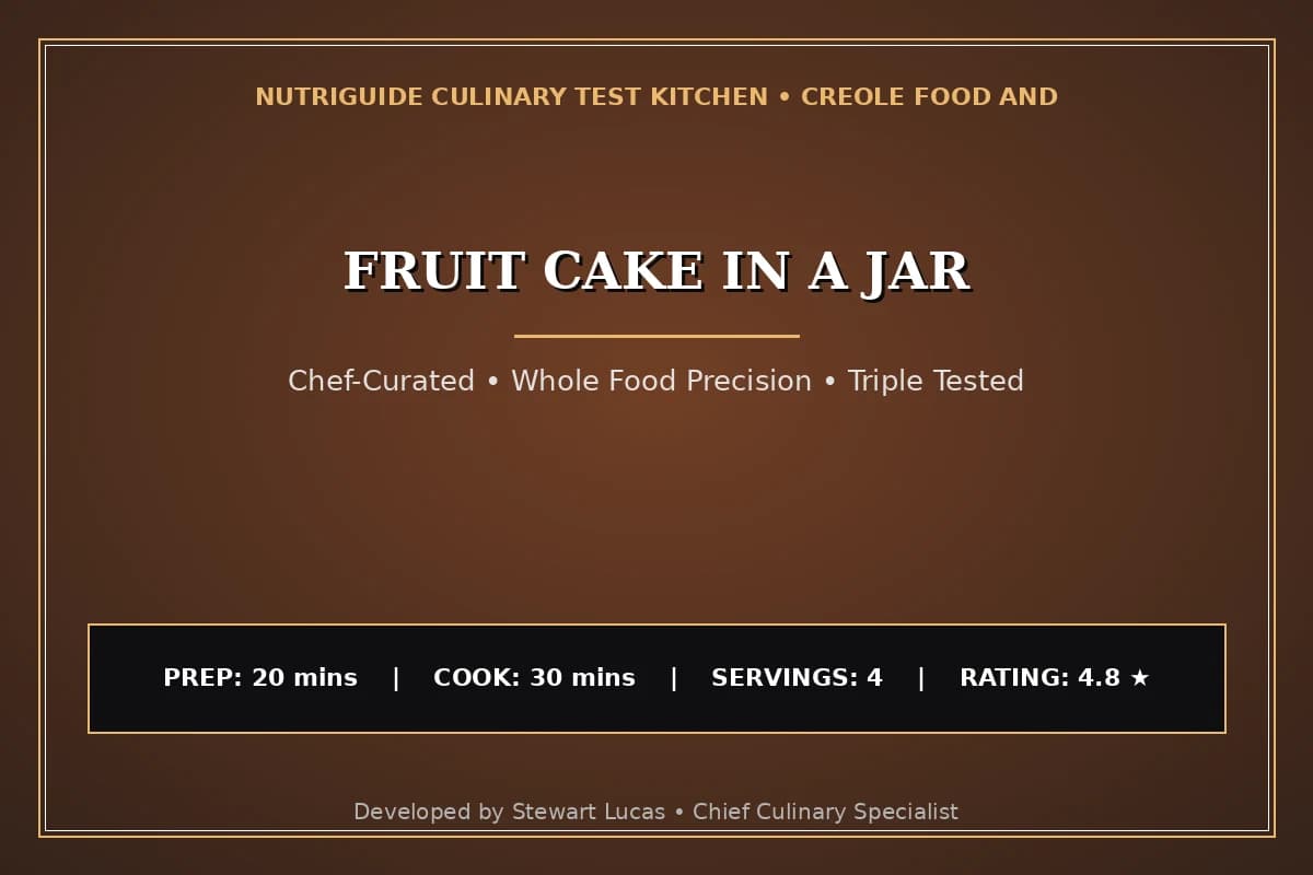Fruit Cake In A Jar