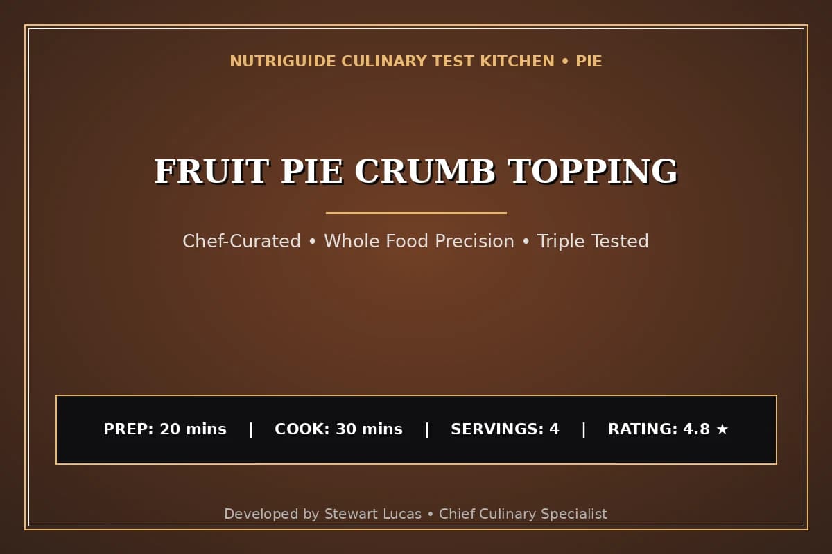Fruit Pie Crumb Topping