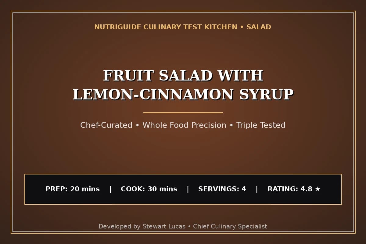 Fruit Salad With Lemon-Cinnamon Syrup