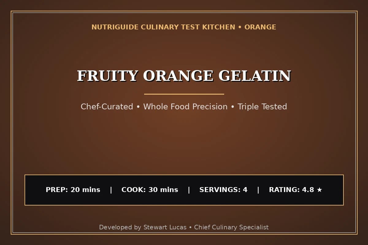 Fruity Orange Gelatin