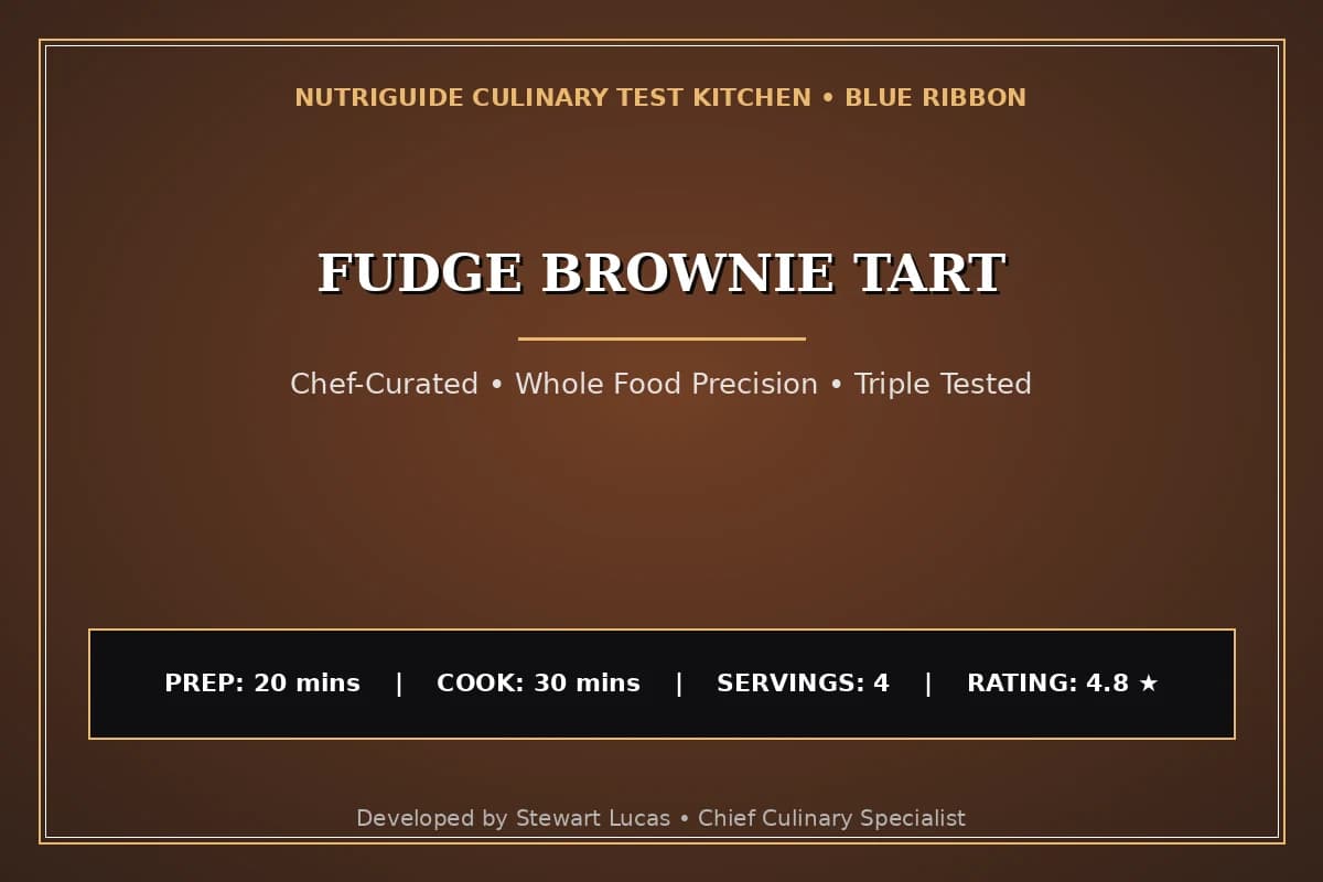 Fudge Brownie Tart