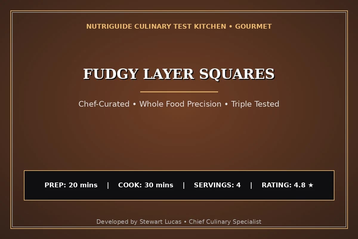Fudgy Layer Squares