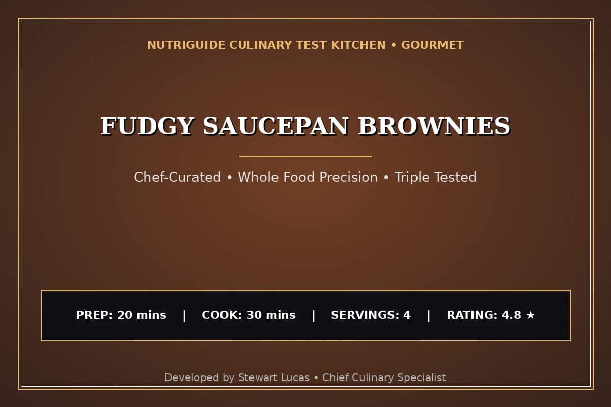 Fudgy Saucepan Brownies