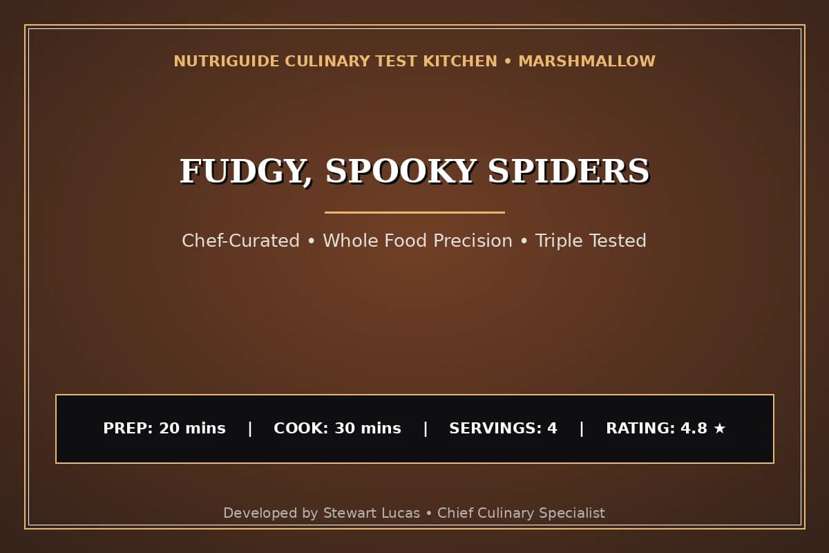 Fudgy, Spooky Spiders