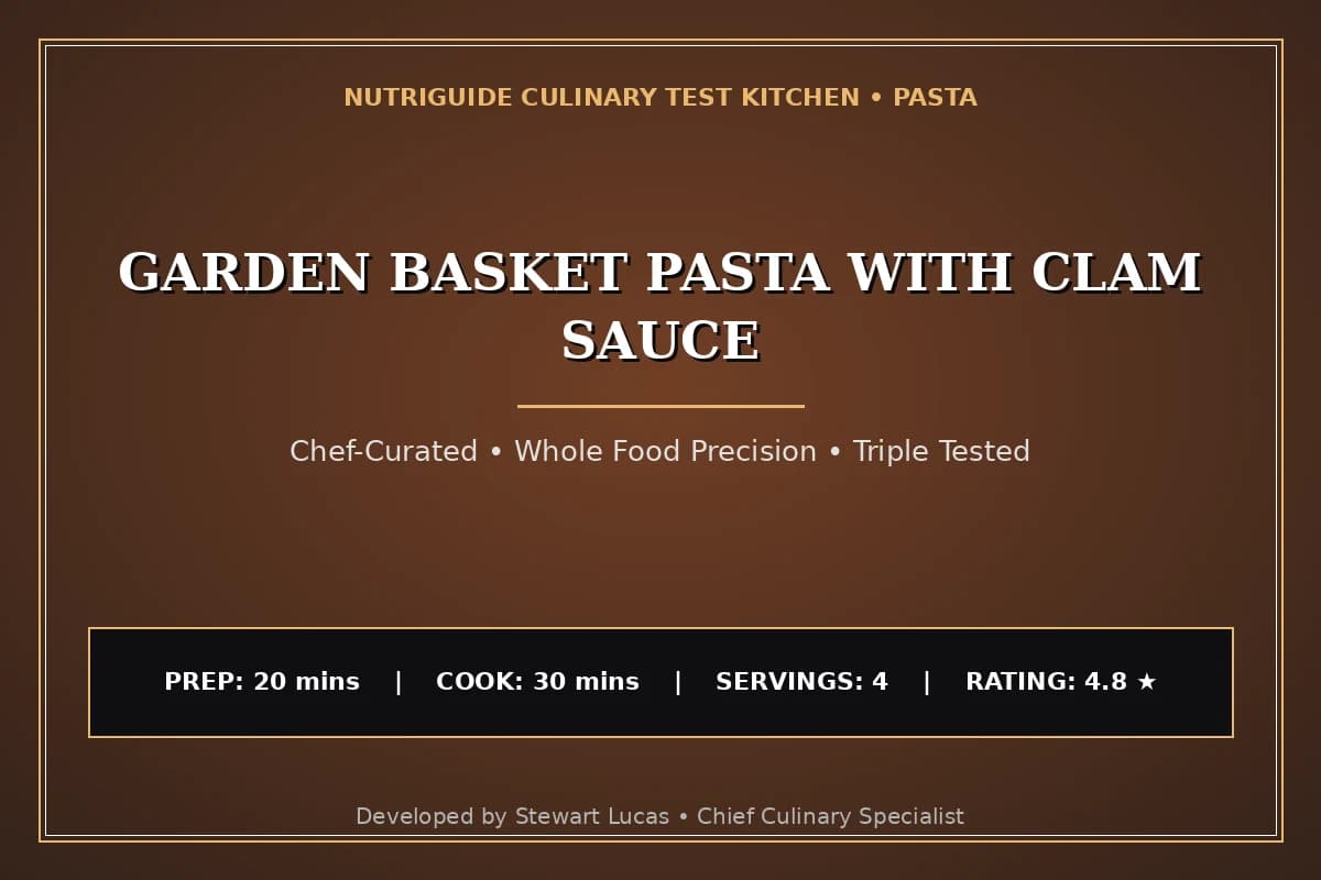 Garden Basket Pasta With Clam Sauce