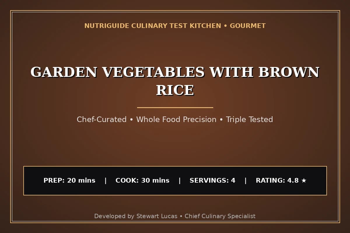 Garden Vegetables With Brown Rice
