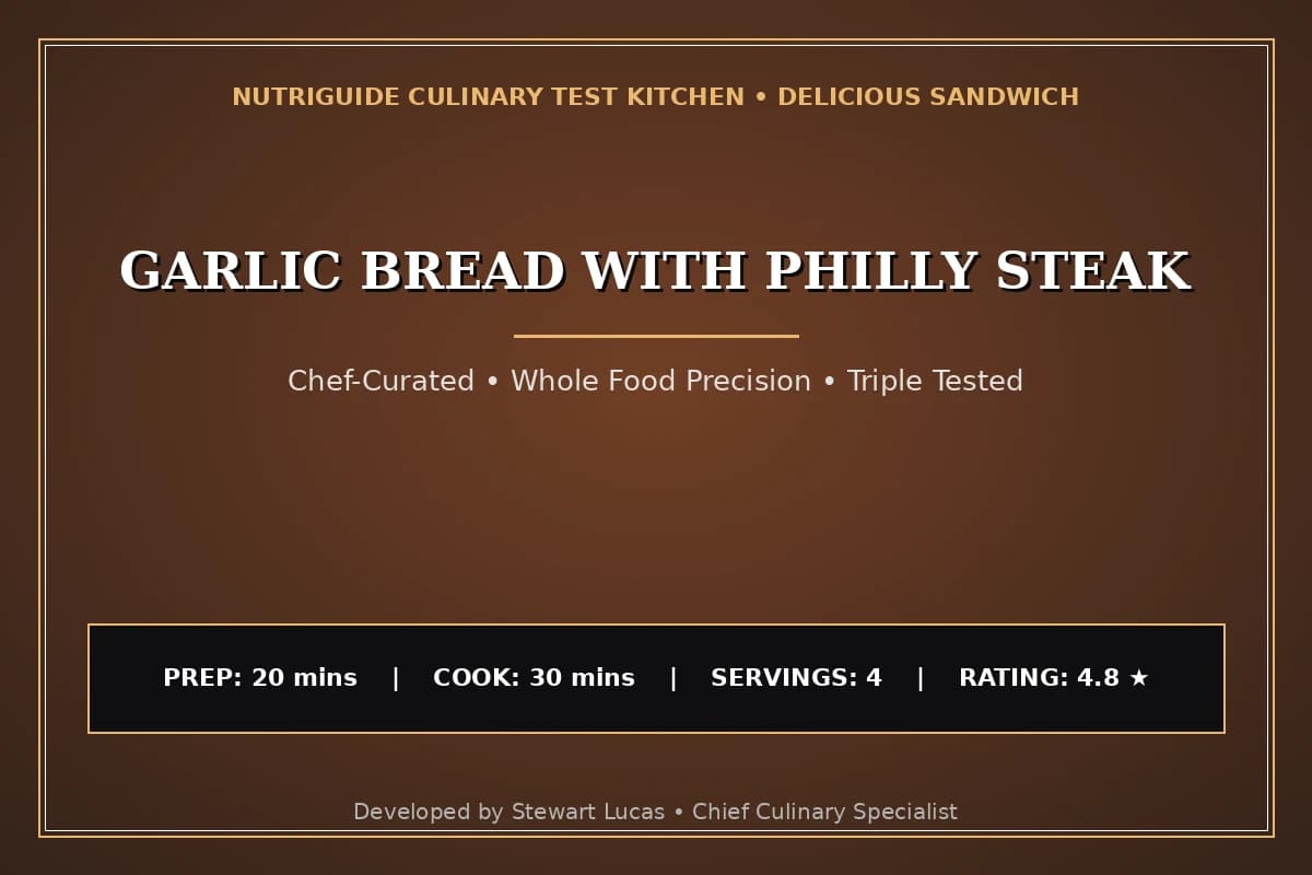 Garlic Bread With Philly Steak