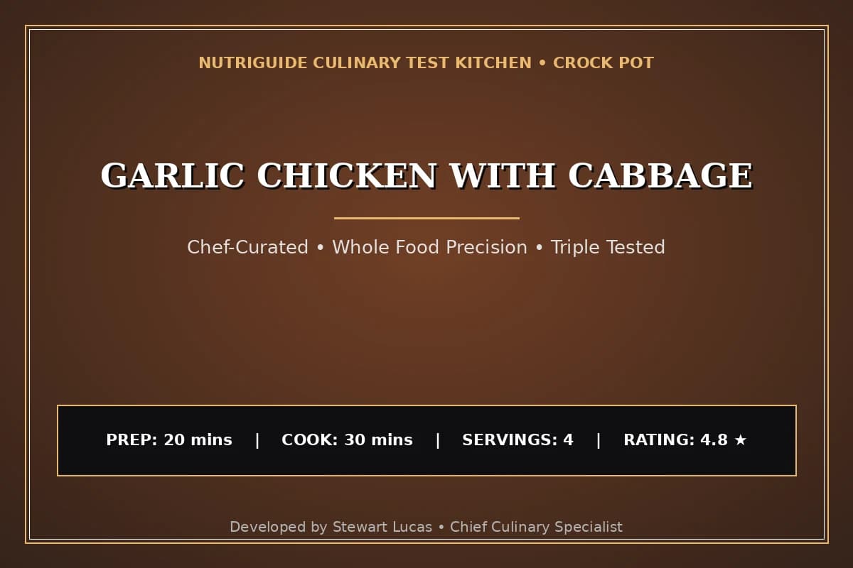 Garlic Chicken With Cabbage