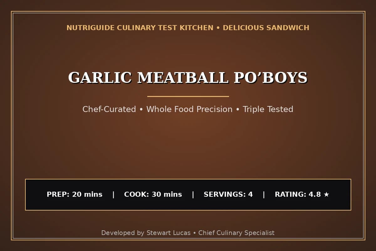 Garlic Meatball Po’Boys