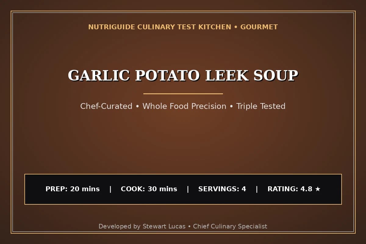 Garlic Potato Leek Soup