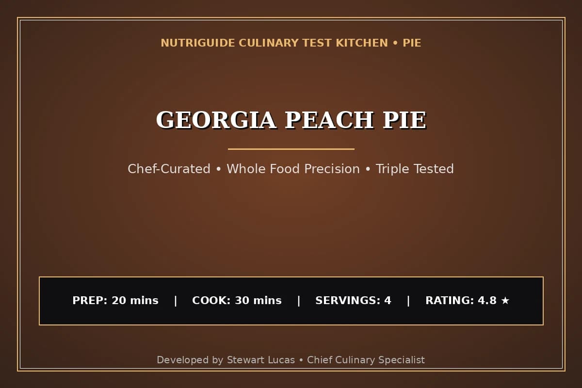Georgia Peach Pie