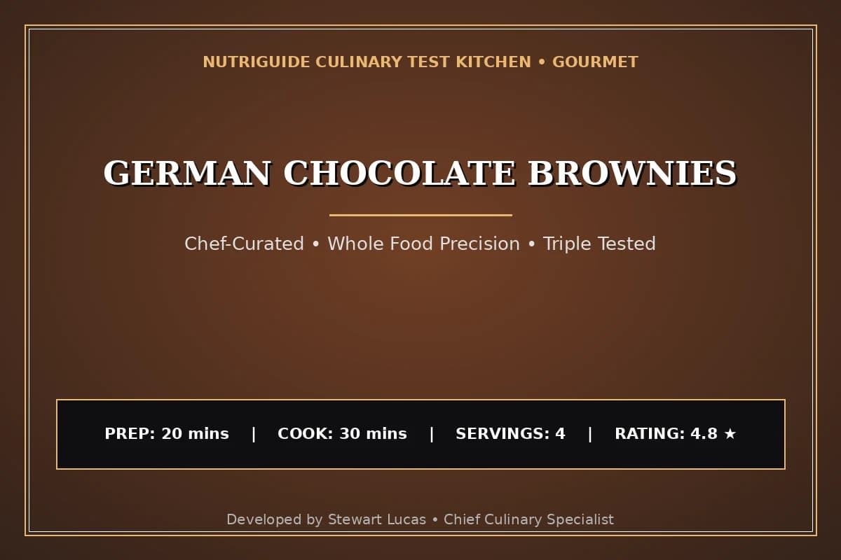 German Chocolate Brownies