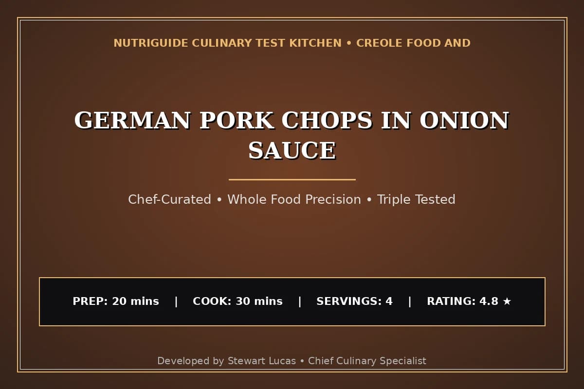 German Pork Chops In Onion Sauce