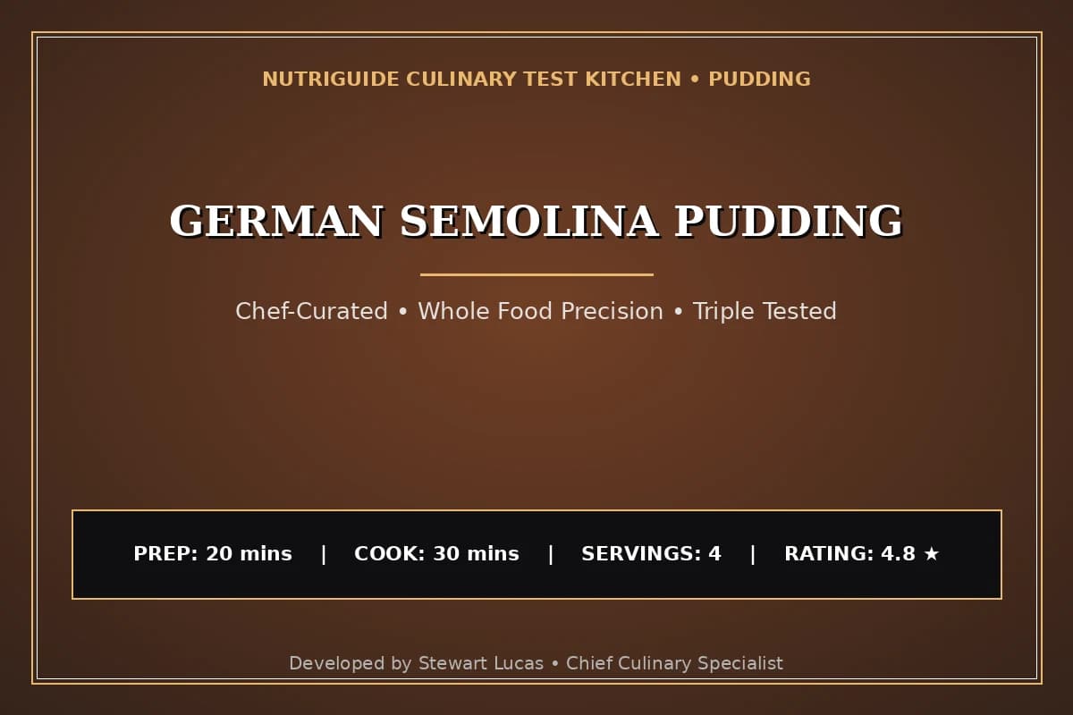 German Semolina Pudding