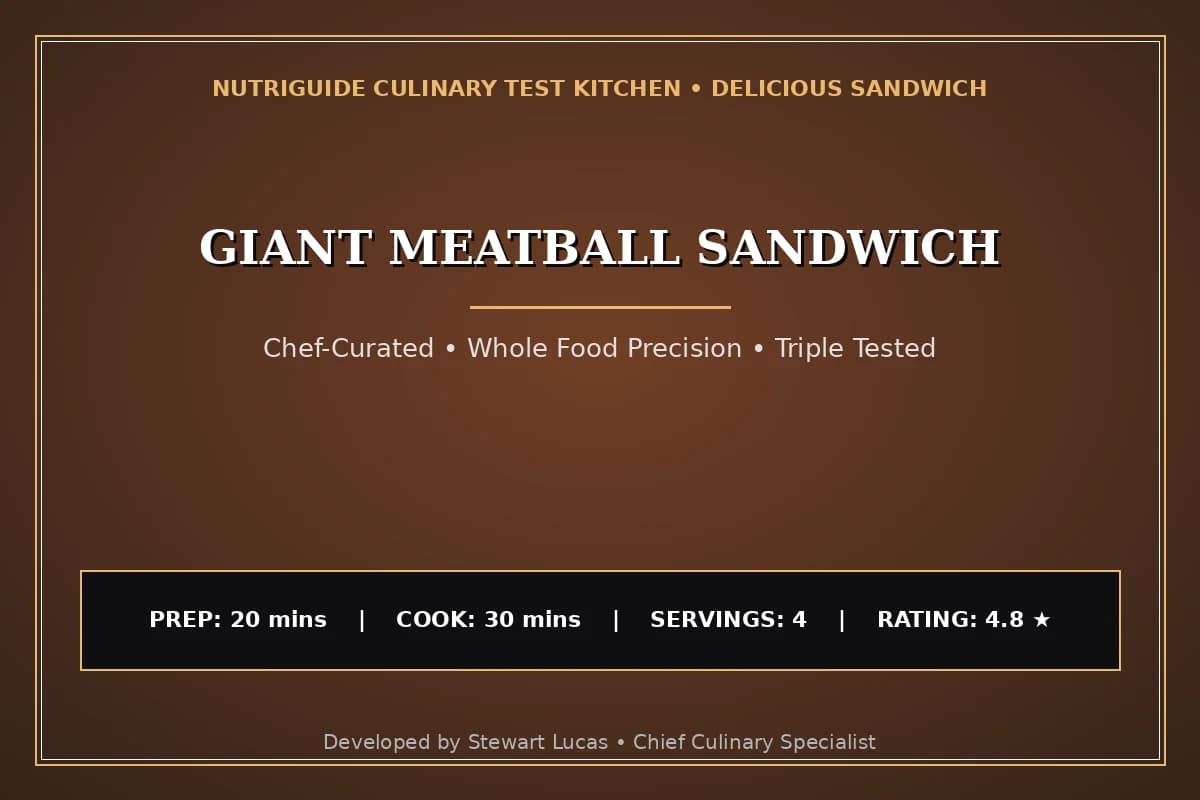 Giant Meatball Sandwich